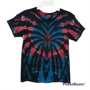 🍭KIDS Tie-Dye T-Shirt | Red/Blue/Black | XS